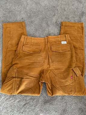 Levi's XX Cargo Tapered Corduroy Pants in Tobacco Brown W30 L32